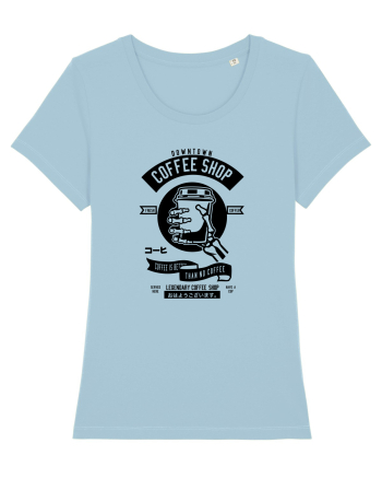 Coffee Shop Black Sky Blue