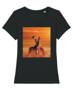Love #2 Tricou mânecă scurtă guler larg fitted Damă Expresser