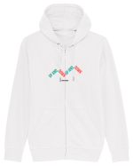 UP AND DOWN (Crypto Quote) negru Hanorac cu fermoar Unisex Connector