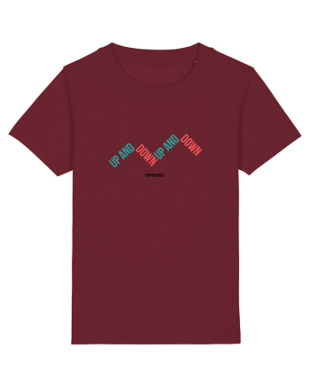 UP AND DOWN (Crypto Quote) negru Burgundy