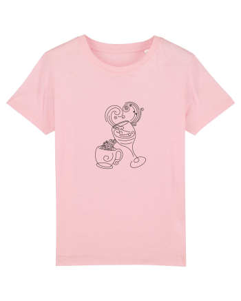 Coffee and Wine (negru) Cotton Pink