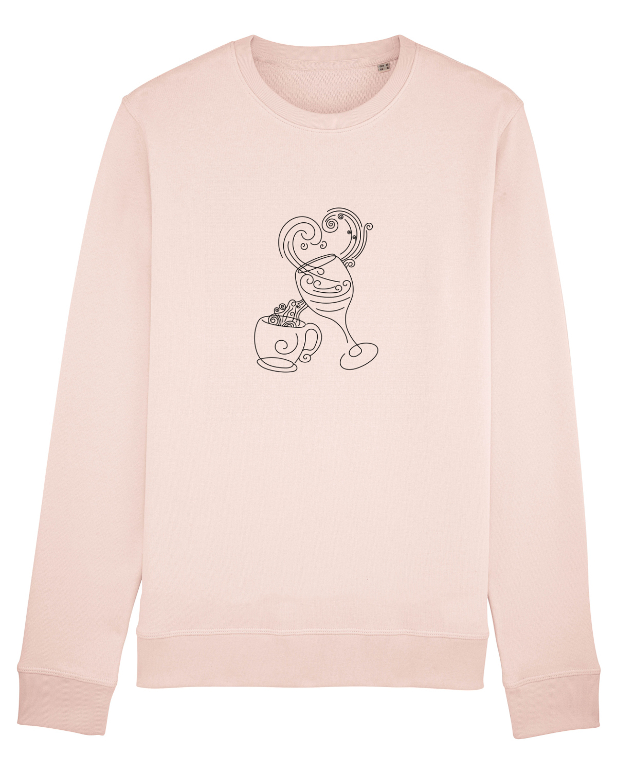 Bluză mânecă lungă Unisex Rise Candy Pink