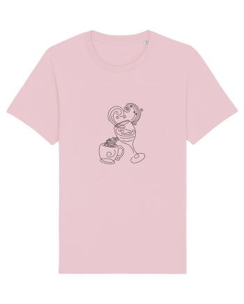 Coffee and Wine (negru) Cotton Pink