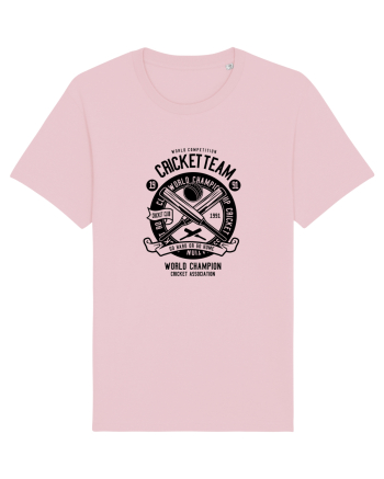 Cricket Team Black Cotton Pink