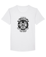 Cricket Team Black Tricou mânecă scurtă guler larg Bărbat Skater