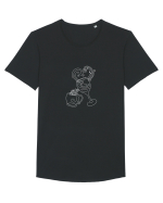 Coffee and Wine (alb) Tricou mânecă scurtă guler larg Bărbat Skater