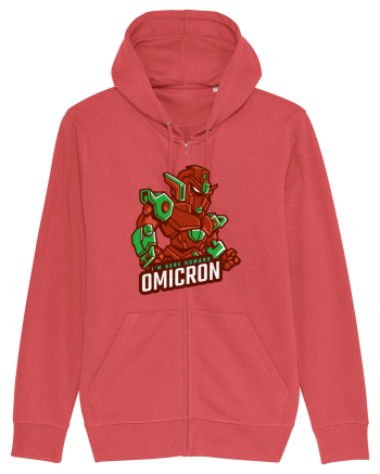 Omicron Covid Variant Carmine Red