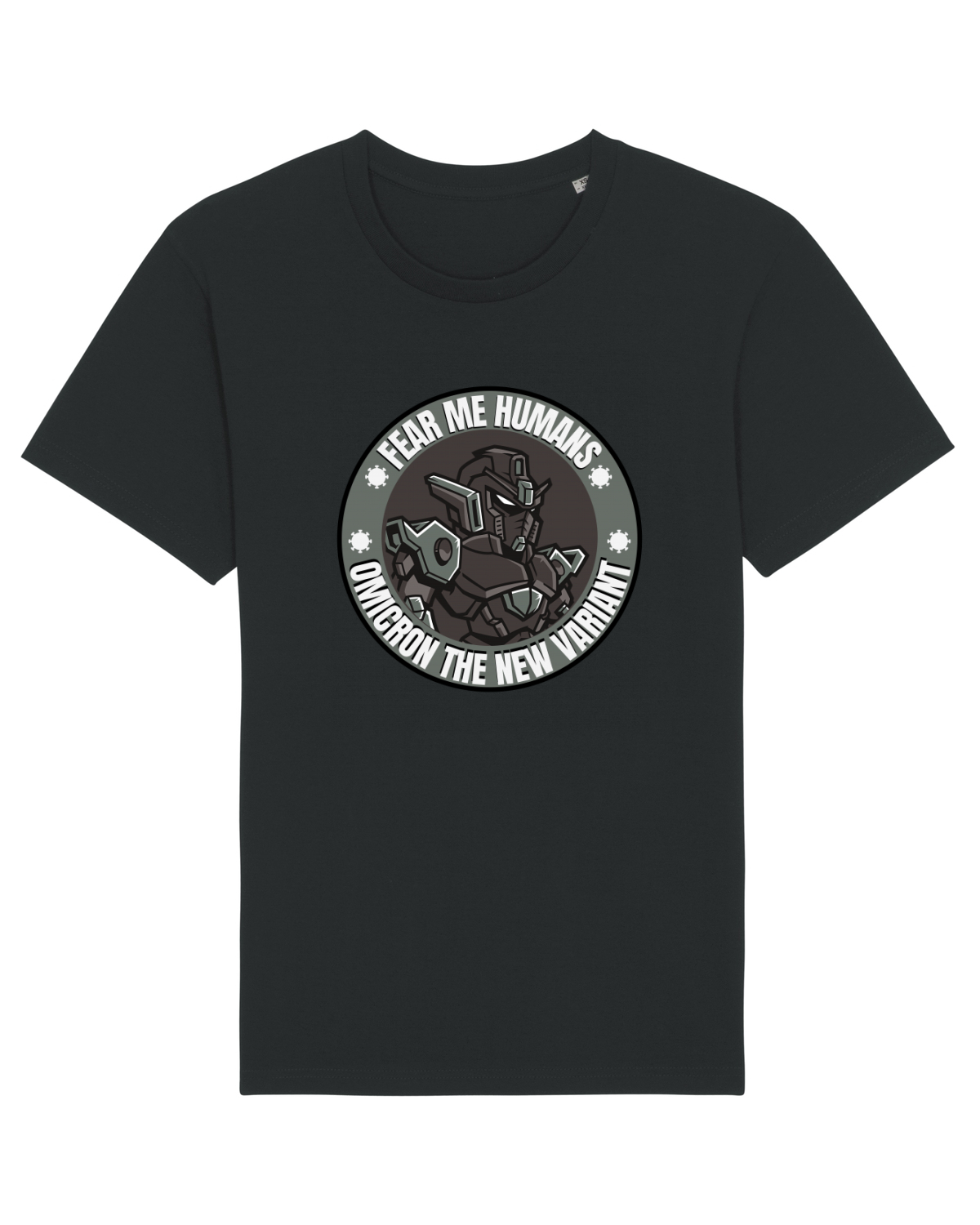 Tricou mânecă scurtă Unisex Rocker Black