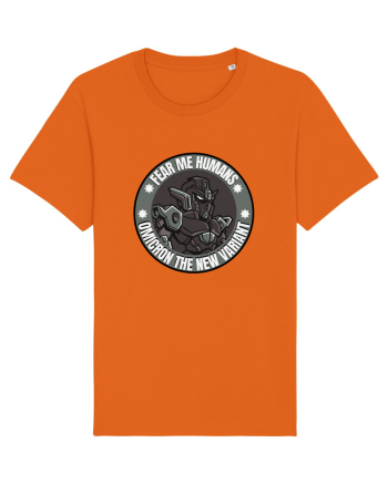 Omicron Covid Variant Bright Orange