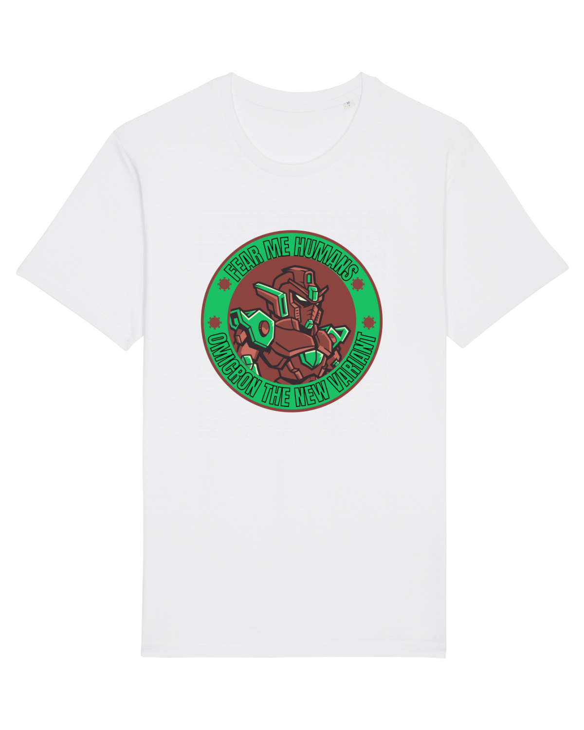 Tricou mânecă scurtă Unisex Rocker White