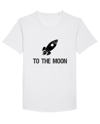 To the moon White