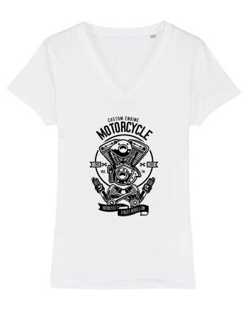 Moto Engine Black White