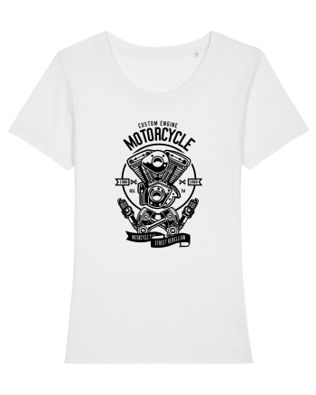 Moto Engine Black White
