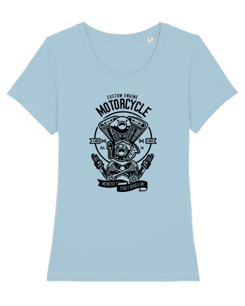 Moto Engine Black Sky Blue