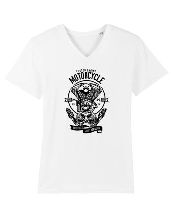 Moto Engine Black White