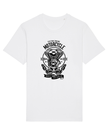Moto Engine Black White