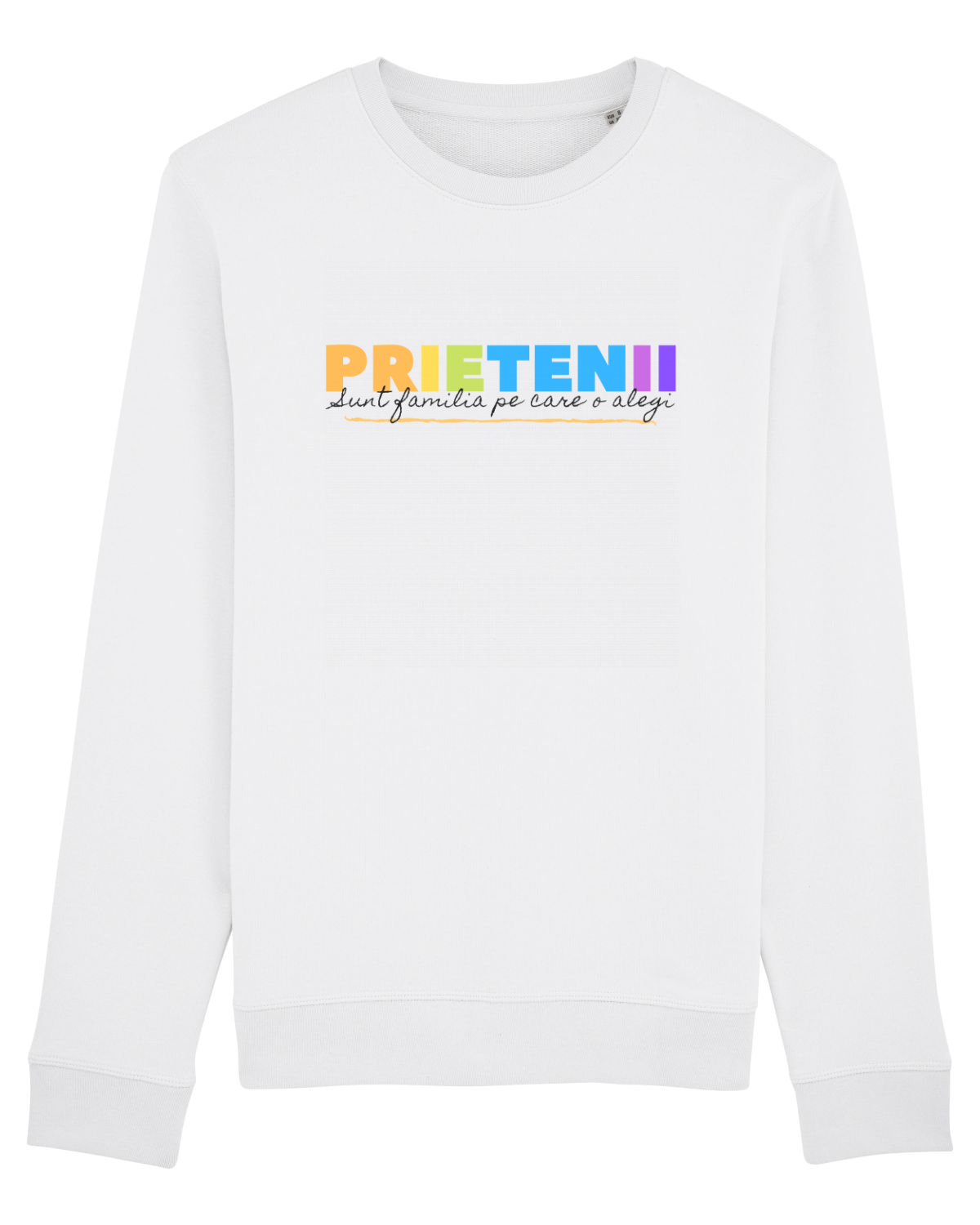 Bluză mânecă lungă Unisex Rise White