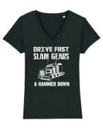 DRIVER Tricou mânecă scurtă guler V Damă Evoker