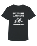 DRIVER Tricou mânecă scurtă guler larg Bărbat Skater