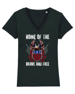 USA Tricou mânecă scurtă guler V Damă Evoker
