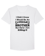 BROTHER Tricou mânecă scurtă guler larg Bărbat Skater