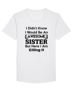 SISTER Tricou mânecă scurtă guler larg Bărbat Skater
