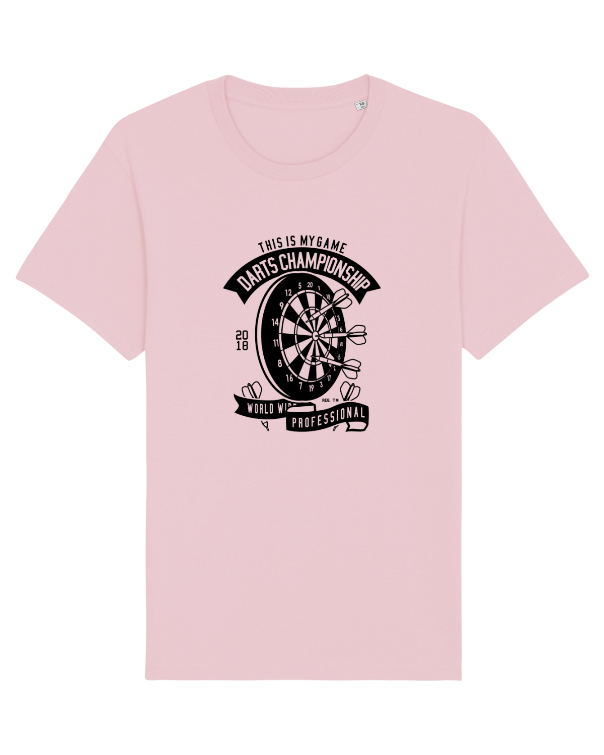 Tricou mânecă scurtă Unisex Rocker Cotton Pink
