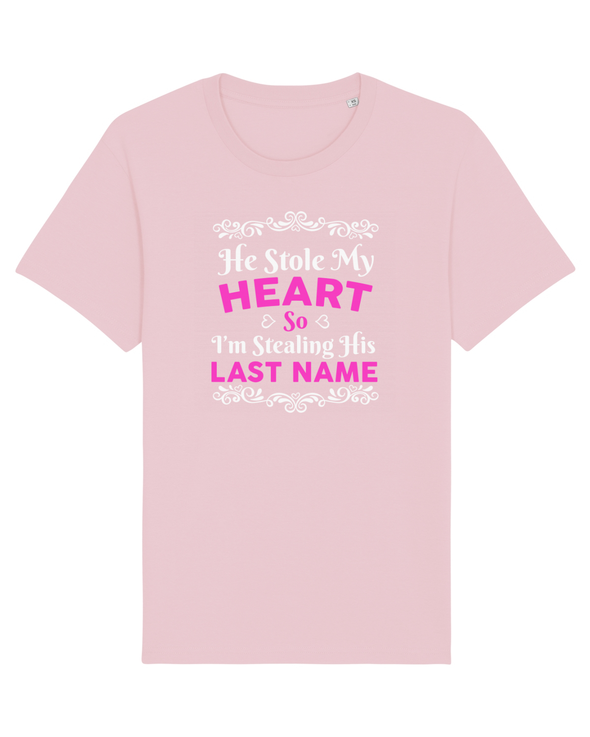 Tricou mânecă scurtă Unisex Rocker Cotton Pink