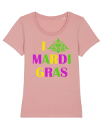 MARDI GRAS Tricou mânecă scurtă guler larg fitted Damă Expresser
