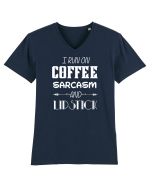 COFFEE Tricou mânecă scurtă guler V Bărbat Presenter