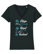 MY HUSBAND Tricou mânecă scurtă guler V Damă Evoker