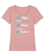 MY HUSBAND Tricou mânecă scurtă guler larg fitted Damă Expresser