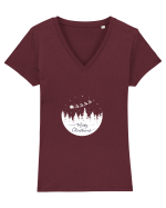 Merry Christmas #1 Tricou mânecă scurtă guler V Damă Evoker