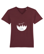 Merry Christmas #1 Tricou mânecă scurtă guler V Bărbat Presenter