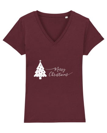 Merry Christmas #3 Burgundy