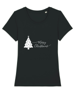 Merry Christmas #3 Tricou mânecă scurtă guler larg fitted Damă Expresser