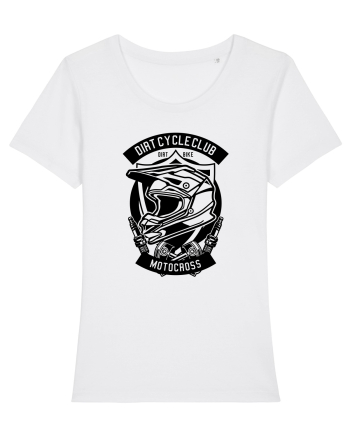 Dirt Bike Motocross Black White