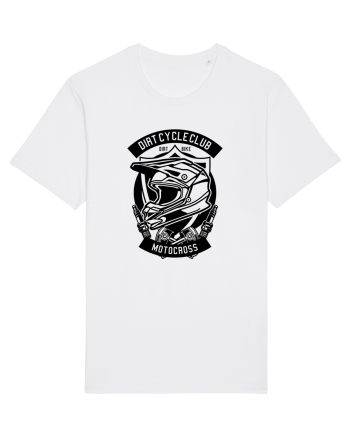 Dirt Bike Motocross Black White