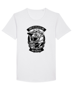 Dirt Bike Motocross Black Tricou mânecă scurtă guler larg Bărbat Skater