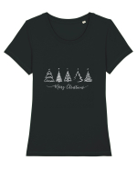 Merry Christmas #4 Tricou mânecă scurtă guler larg fitted Damă Expresser