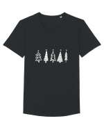 Brazi de craciun Tricou mânecă scurtă guler larg Bărbat Skater