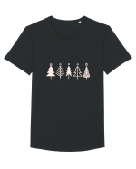 Brazi Craciun Tricou mânecă scurtă guler larg Bărbat Skater