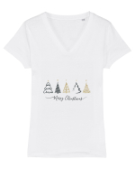 Merry Christmas #6 Tricou mânecă scurtă guler V Damă Evoker
