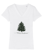 Merry Christmas #8 Tricou mânecă scurtă guler V Damă Evoker
