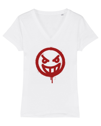 Angry face White