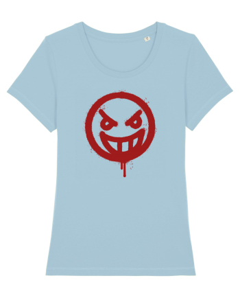 Angry face Sky Blue