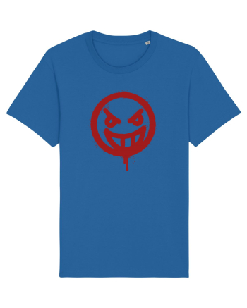 Angry face Royal Blue