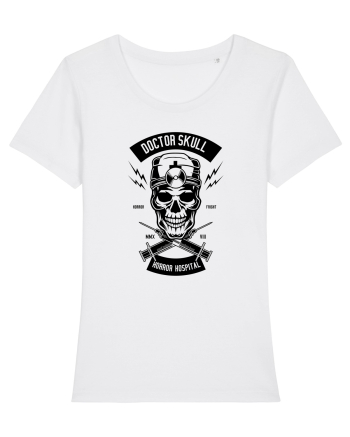 Doctor Skull Black White