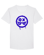 Sick scary face Tricou mânecă scurtă guler larg Bărbat Skater