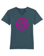 Smiling face Tricou mânecă scurtă guler V Bărbat Presenter